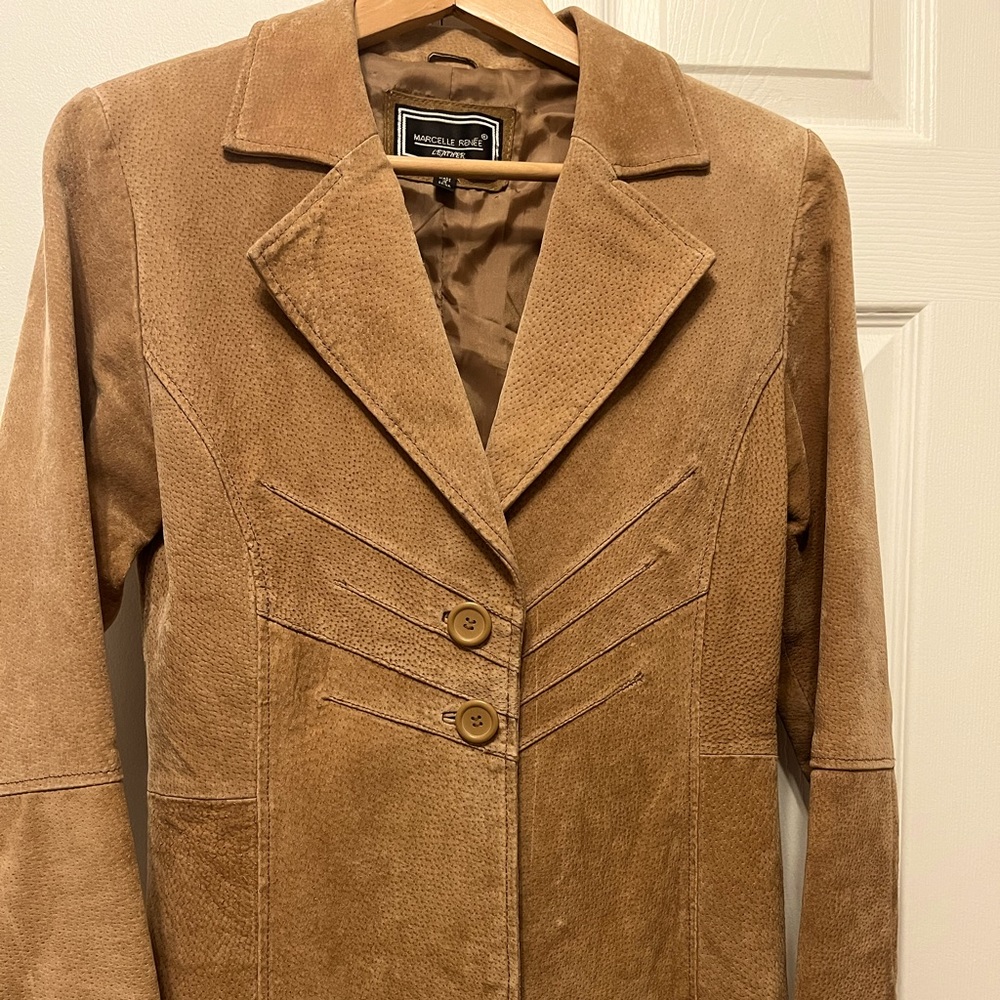 Genuine leather jacket / blazer. Like New condition. Suede feel.